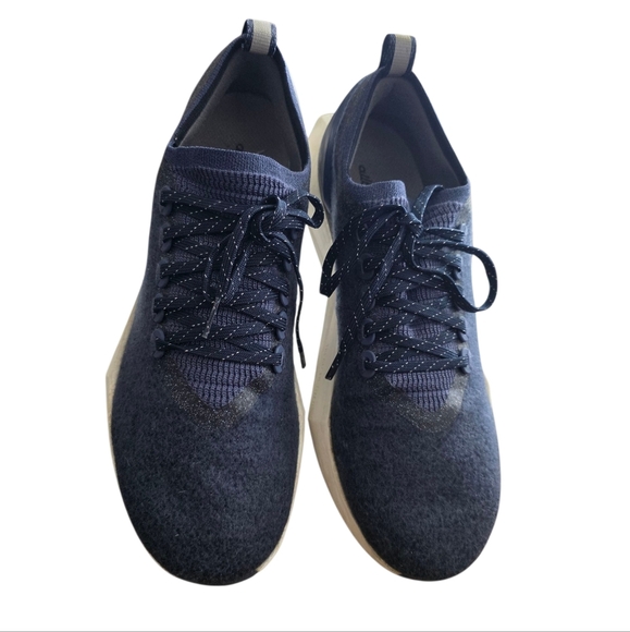 Allbirds Wool Flyer Mizzles Shoes Sz 10.5 Blue Water Repellent Low Sneakers - Picture 12 of 15